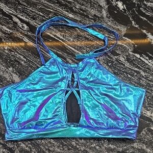 Shimmering Blue Women's Bandeau